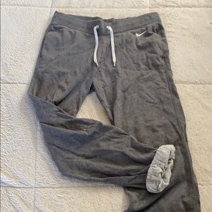 Nike Grey Banded Sweatpants